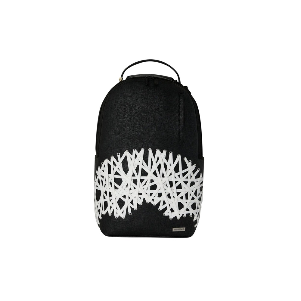 Sprayground Lace Maze Black White Bookbag New Large Backpack limited edition